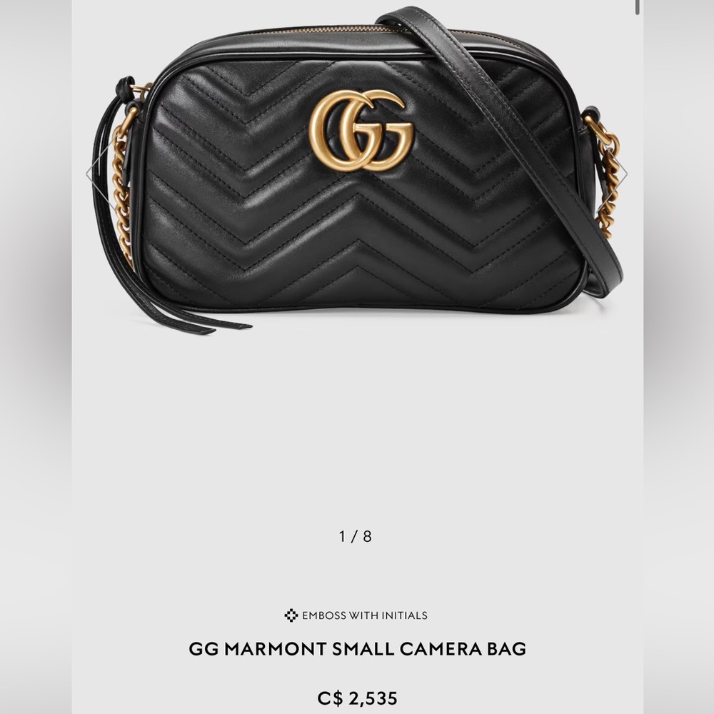 Authentic Gucci Marmont mini Camera Bag